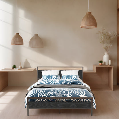 Metalen Bedframe – Bedbodem – Bedframe Staal – Slaapkamer Bed – Tweepersoonsbed Frame – 140x200 cm – Stevig & Ruimtebesparend Design