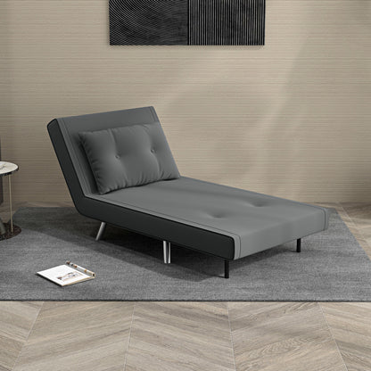 Armchair, Folding Chair with Bed Function, Single Sofa with Cushion, Guest Bed, Upholstered Sofa with Velvet Look, for Living Room, Bedroom, Blue, 77 X 88 X 83 Cm