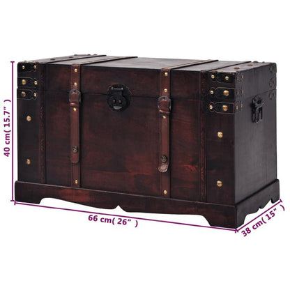 Houten Opbergkist – Opbergbox – Speelgoedkist – Opbergdoos – Opbergbak – Bruin Hout – Afmetingen 66 x 38 x 40 cm – Draagbaar Met Handvatten