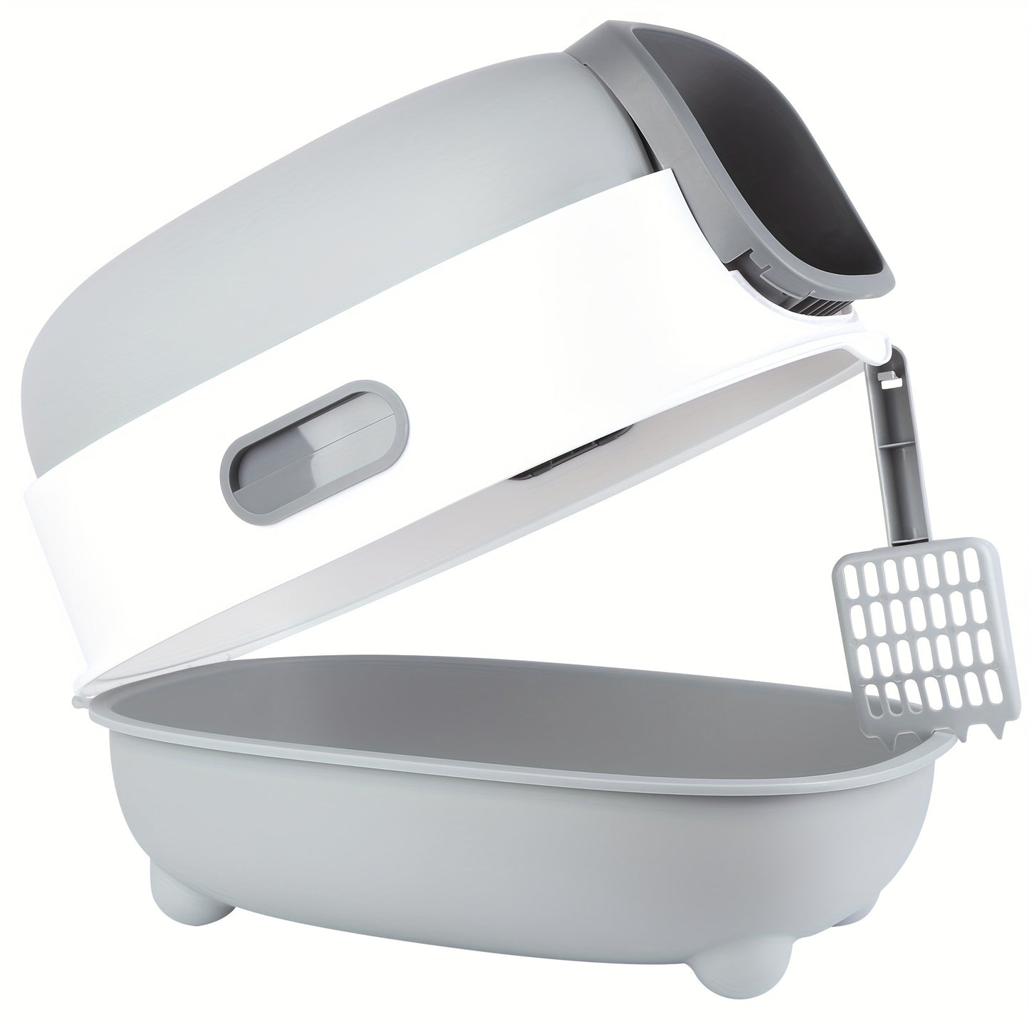 Kattenbak – Kattentoilet – Kattenbakken – Kattenbak Accessoires – Toilet Trainingssysteem – Ruimtebesparend – Duurzaam ABS kunststof – 39x56x40 cm – Hygiënisch & Makkelijk schoon te maken