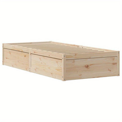 Bedframe – Huisbed – Eenpersoonsbed – Bedbodem – Slaapbank – Marrone – Massief Dennenhout – 90x190 cm – Stevig & Duurzaam