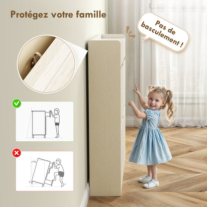 HOMCOM 8-Pair Shoe Cabinet, Narrow Shoe Cabinet, Entryway Furniture with 2 Sliding Drawers And 4 Foldable Drawers, for Hallway And Entryway, 98 X 19.2 X 95.3 Cm, White