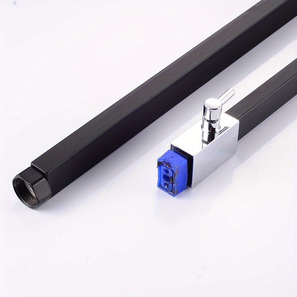 25CM Constant-Temperature Black Shower Set