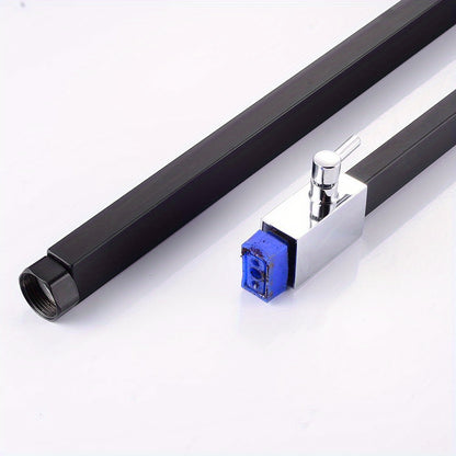 25CM Constant-Temperature Black Shower Set