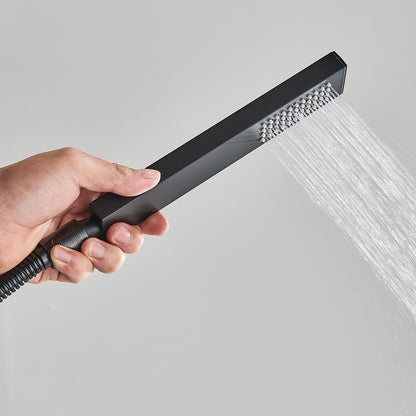 Bidetspuit – Toilet Handdouche – WC Spuit – Handbediende Bidet – Toiletreiniger – Messing Materiaal – Elektriciteitvrij – Zwart Design