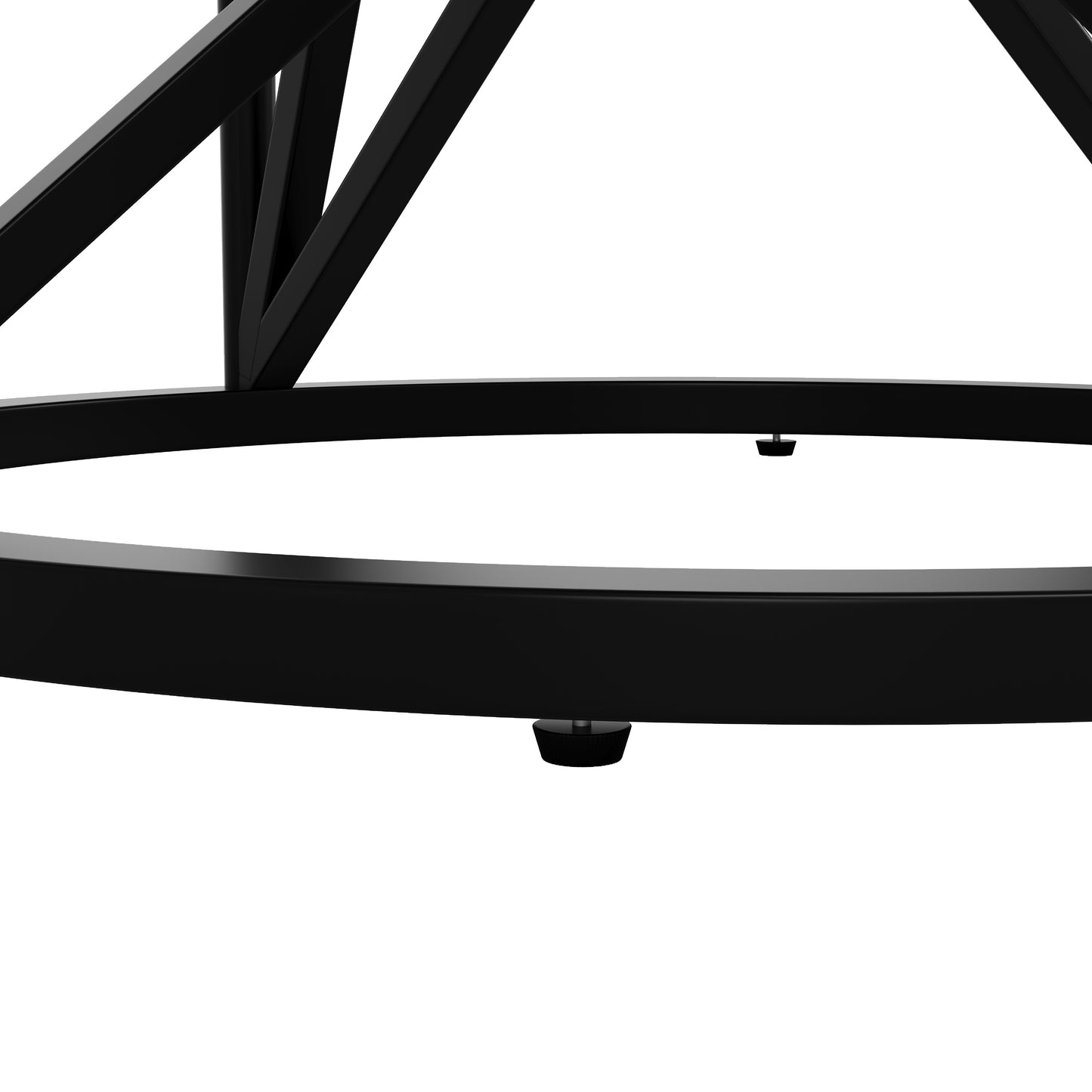 Ronde Eettafel – Tafel – Keukentafel – Ronde Tafel – Eetkamertafel – Marmerlook MDF Tafelblad – Geometrisch Metalen Onderstel – Ø100 cm – Geschikt Voor 4-6 Personen – Verstelbare Voetjes – Zwarte Poten