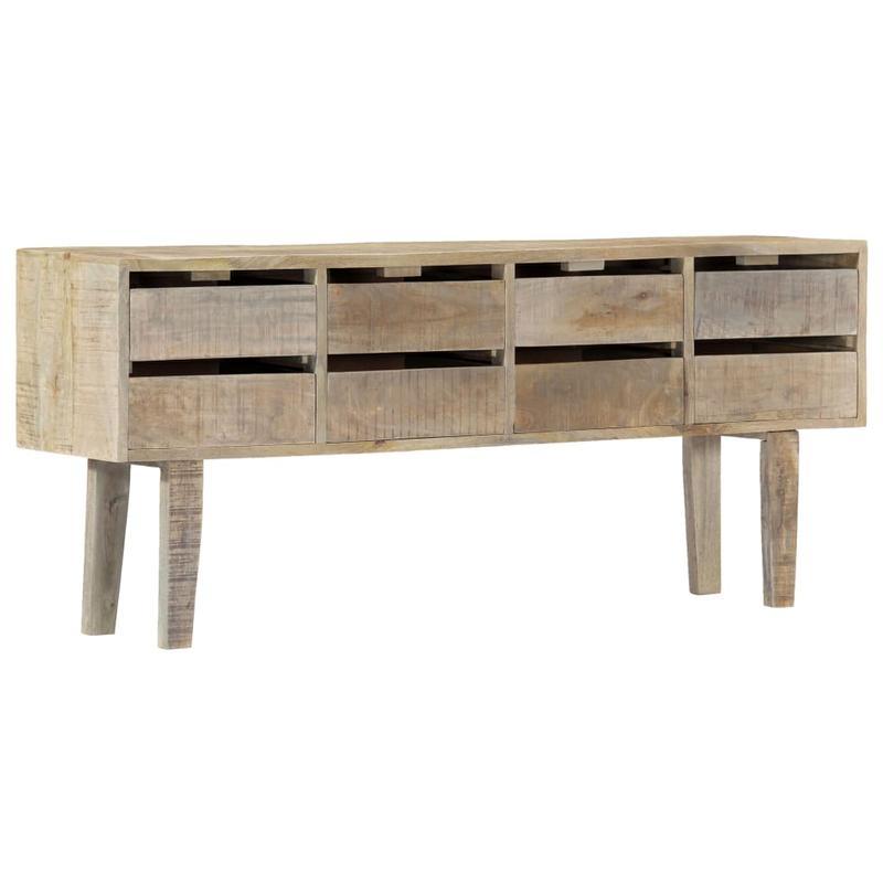 Massief Houten Dressoir – Sideboard – Opbergkast – Kast – Balie – Massief Mangohout – 140x30x60 cm – Verwijderbare Opbergruimte