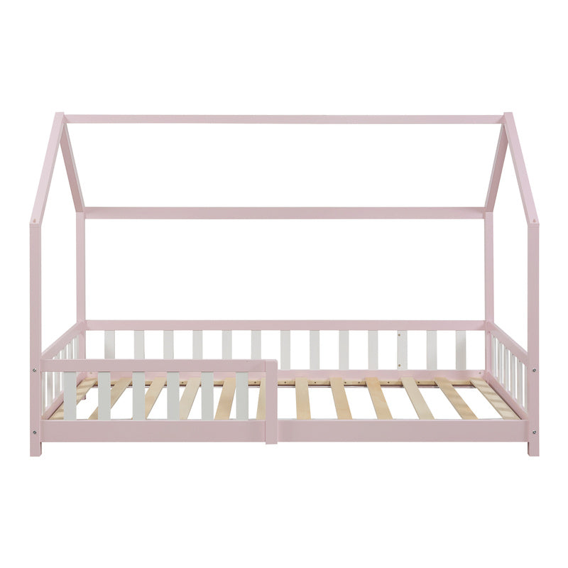 Kinderbed – Kinderbedden – Eenpersoonsbed – Hoogslaper – Stapelbed – Huisstijl Design – Valbeveiliging – 120 x 200 cm – Houten Frame