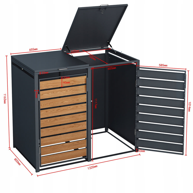 TRASH CAN LID Waste Bin Enclosure