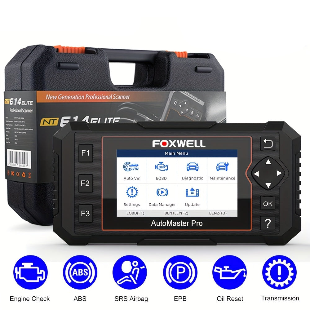 OBD2 Scanner – Autodiagnose Tool – Codelezer – Foutcode Scanner – Auto Diagnoseapparaat – Volledige Systeemdiagnose – Olie Reset Functie – Check Engine Uitlezen