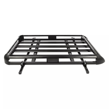 Universele Aluminium Dakdrager Mand – Dakkoffer – Autodrager – Dakbak – Rooftop Cargo Carrier – 140 cm – Verstelbaar – Sterk & Duurzaam – Zwart