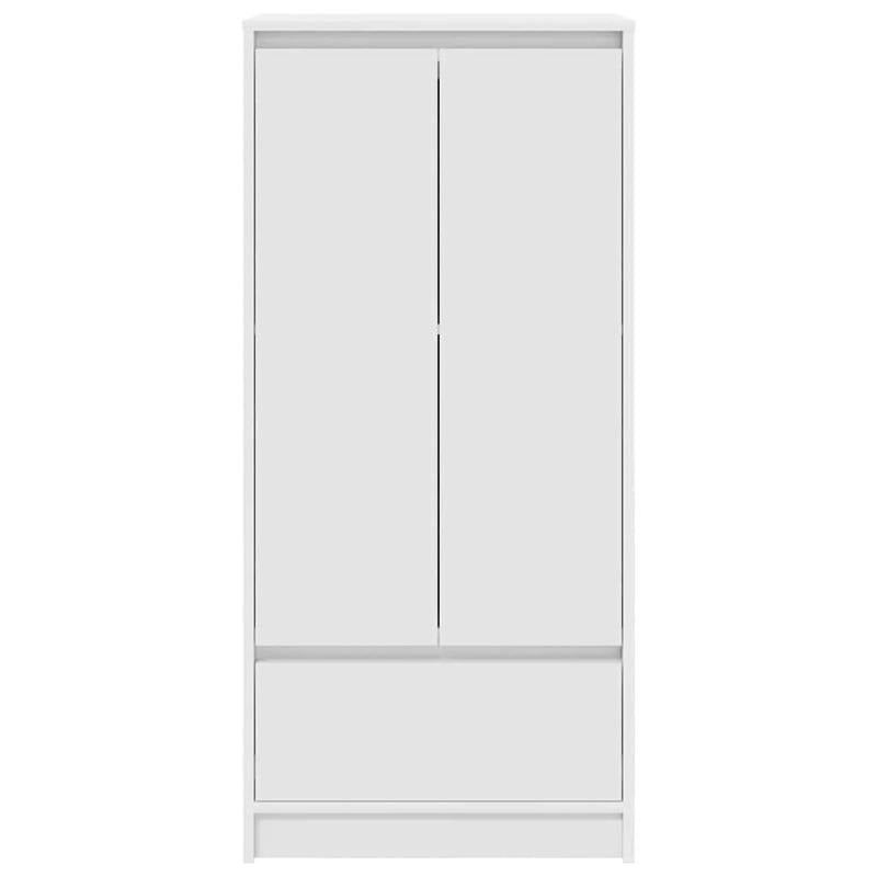Opbergkast – Opbergmeubel – Kast – Ladekast – Bergkast – Wit – Hoogwaardig Hout – Compact Formaat 55,5x34x119,5 cm