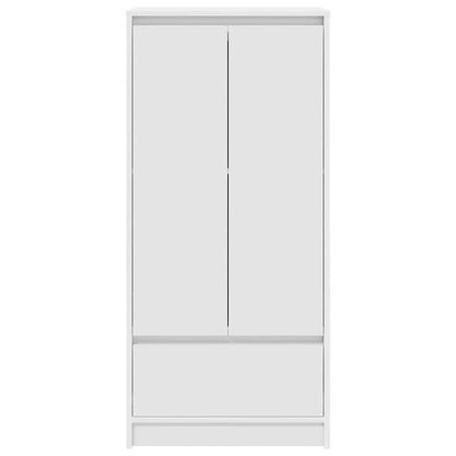 Opbergkast – Opbergmeubel – Kast – Ladekast – Bergkast – Wit – Hoogwaardig Hout – Compact Formaat 55,5x34x119,5 cm