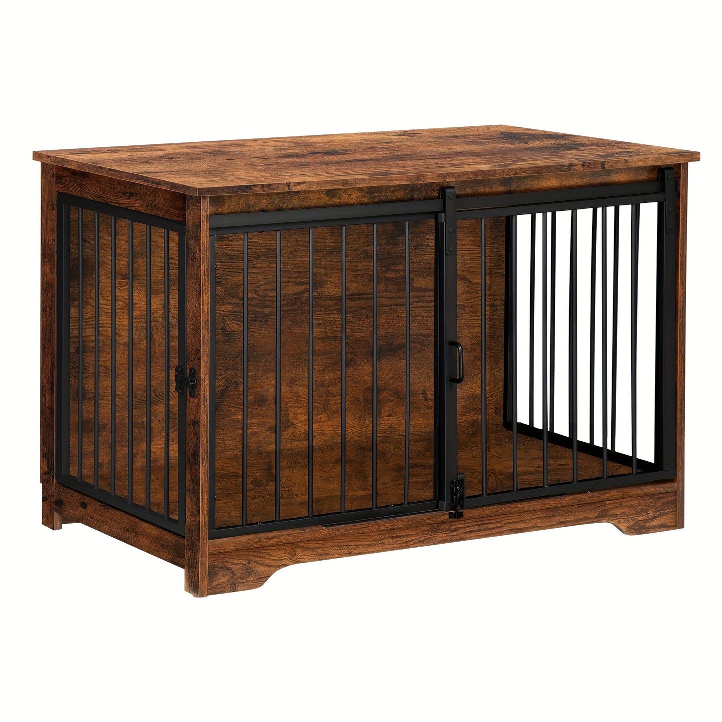 Hondenhok – Hondenbench – Hondenkooi – Hondenhuis – Kennel – Dubbele Deuren – Robuuste Stalen Buizen – 60x100x68 cm – Draagt Tot 100 kg