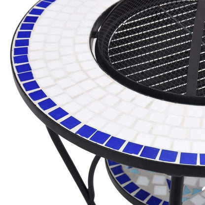 68cm Blue and White Fireplace Table Suitable for Fireplace Side Storage Living Room Decoration Matching Leisure Items Placement, Home Decor, Leisure Item Holder, Decorative Table, Display Stand, Accent Table, Fire Pit Outdoor