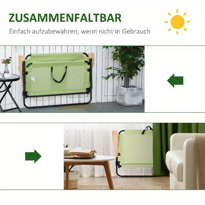 2-Persoons Klapstoel – Tweepersoons Campingstoel – Draagbare Stoel – Strandstoel – Tuinstoel – Inklapbaar & Compact – Gevoerde Zit & Voetsteun