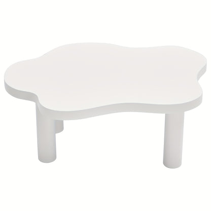Salontafel Wolkvorm – Koffietafel – Bijzettafel – Woonkamertafel – Design Tafel – Wit – Duurzaam Kunststof – Eenvoudige Montage