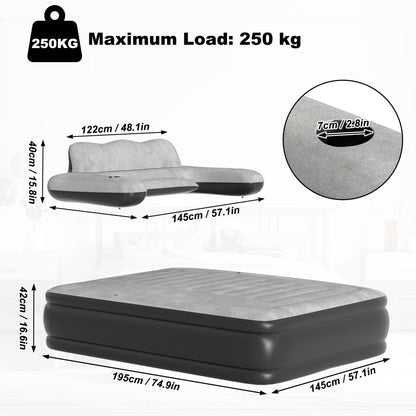 Opblaasbaar Luchtbed – Luchtmatras – Campingmatras – Slaapbed – Opblaasmatras – 190×100×42 cm – Zelfopblazend – Waterdicht PVC