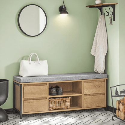 Opbergkast – Boekenkast – Plankenkast – Vakkenkast – Stellingkast – Industrieel Stijl – Stalen Frame – 7 Niveauën – 83x34x180 cm