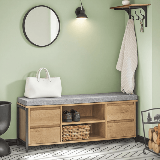 Opbergkast – Boekenkast – Plankenkast – Vakkenkast – Stellingkast – Industrieel Stijl – Stalen Frame – 7 Niveauën – 83x34x180 cm