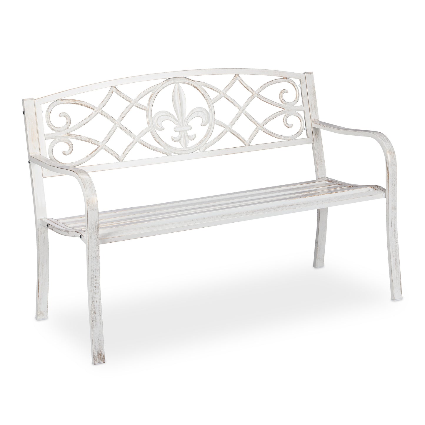 Tuinbank – Buitenbank – Terrasbank – Balkonbank – Loungeset – 3 Persoons – Inklapbare Tafel – Robuust Stalen Frame – Antracietkleur
