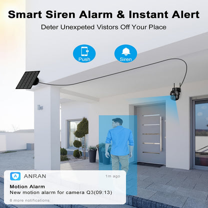 Draadloze Beveiligingscamera – Wifi Camera – 3MP Camera – Nachtzicht Camera – 360° Pan-Tilt – Bewegingsdetectie – Tweerichtingsaudio