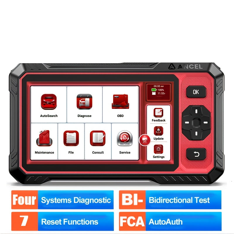 OBD2 Scanner – Auto Diagnosetool – Foutcodelezer – Code Scanner – Diagnoseapparaat – Compact Formaat – EPB Reset & Stuurhoeksensor Kalibratie