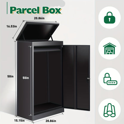 Brievenbus – Pakketbrievenbus – Wandbrievenbus – Pakketbox – Postbus – Staal – Groot Formaat 53x42x127 cm – Inclusief Slot