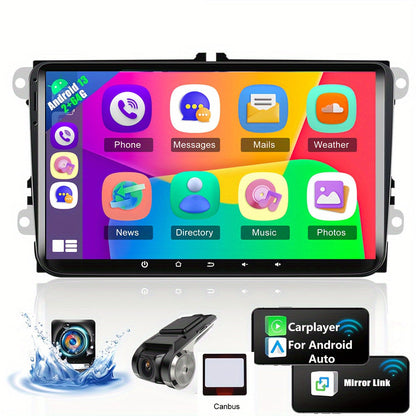 Autoradio – Multimedia Systeem – 2 Din Navigatie – Android Autoradio – 9 Inch Touchscreen – Android 13 Systeem – 2GB RAM + 64GB Opslag – GPS Navigatie & Draadloos CarPlay