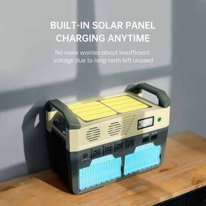 Draagbare Zonnepanelen Generator – Powerstation - Powerbank - Portable Solar Generator – Noodstroomvoorziening – Camping Stroomvoorziening – 3600 Wh Batterij – 3200 W Piekvermogen