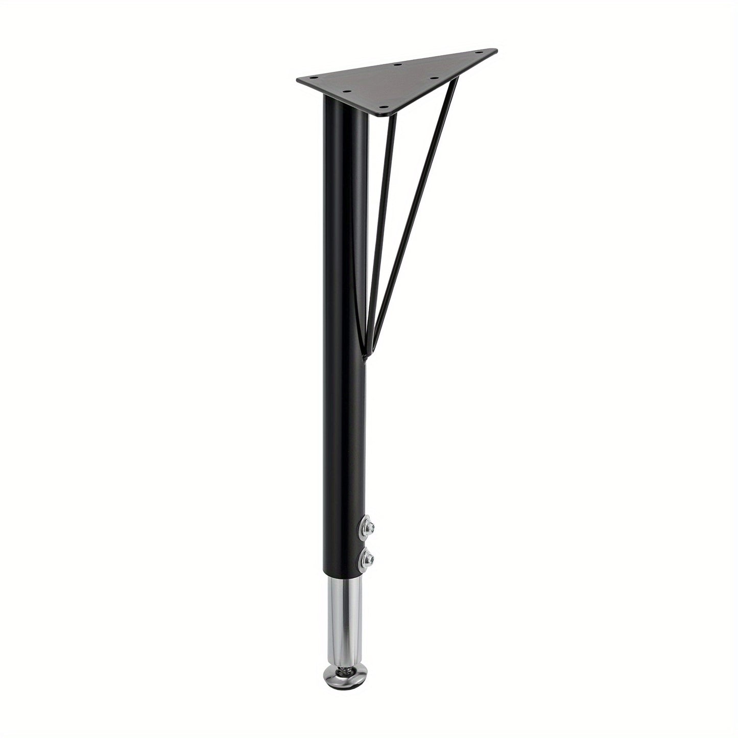 Verstelbare Tafelpoten – Tafelpoten Met Verstelbare Hoogte – Meubelpoten – Bureau Poten – Eettafel Poten – Zwarte Metalen Constructie – Verstelbaar 44,5-73,5 cm – Antislip Rubber Voetjes – Stevig Tot 300 kg