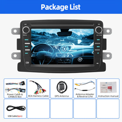 Multimedia Autoradio – Auto Radio – Car Stereo – Head Unit – Multimedia Speler – 7 Inch HD Touchscreen – Android 15 Met Wireless CarPlay & CANbus Integratie
