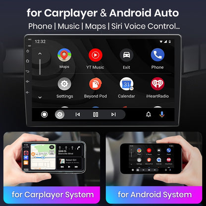 Autoradio – Auto Radio – Multimedia Speler – 2-DIN Scherm – Draadloos Wifi – Android Auto – 9 Inch IPS Touchscreen – GPS Navigatie – DSP Geluidsoptimalisatie