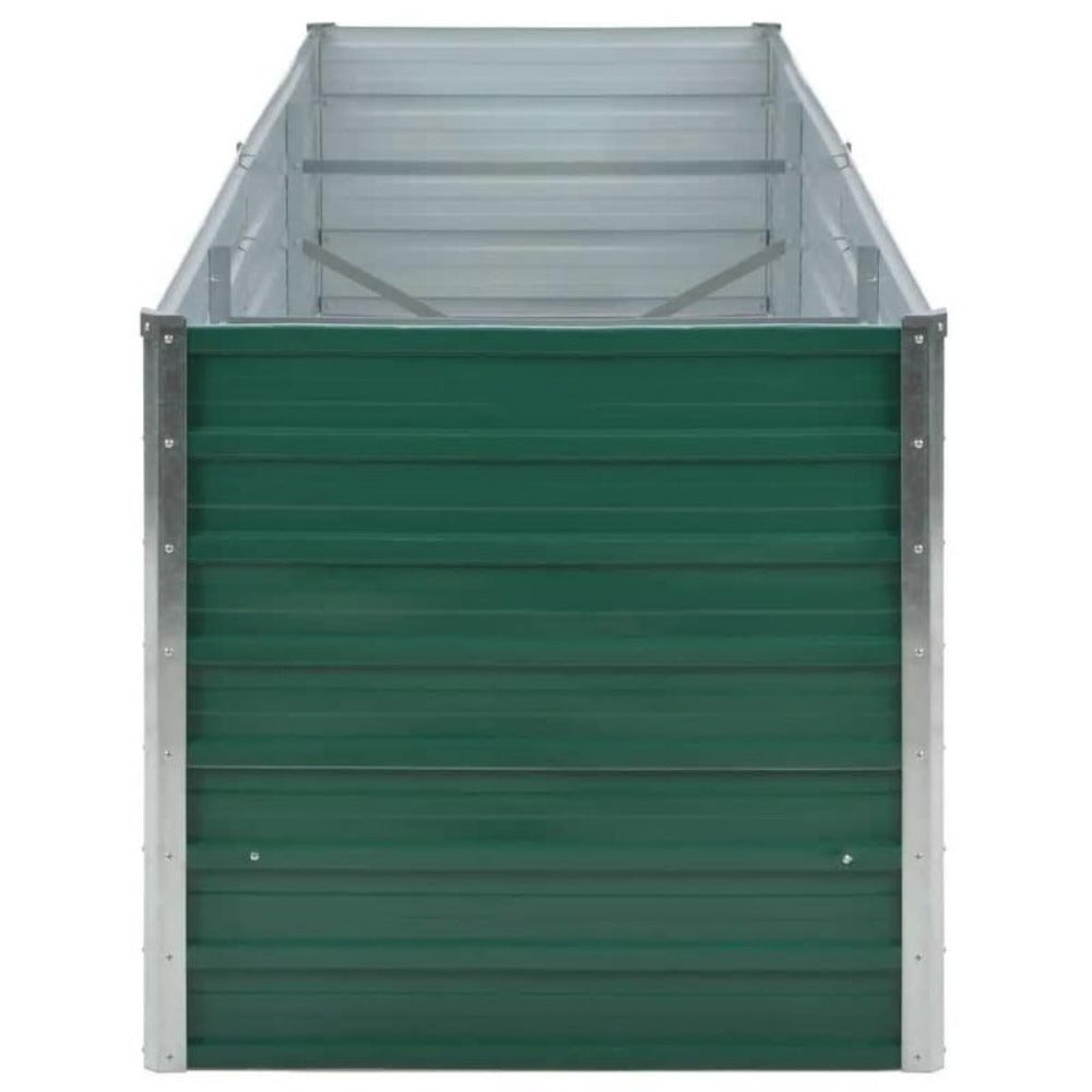 Moestuinbak – Verhoogde Kweekbak – Tuinbed – Plantenbak – Kruidenbak – Gegalvaniseerd Staal – Weerbestendig & Roestvrij – 239x80x77 cm – Met Verbeterde Drainage