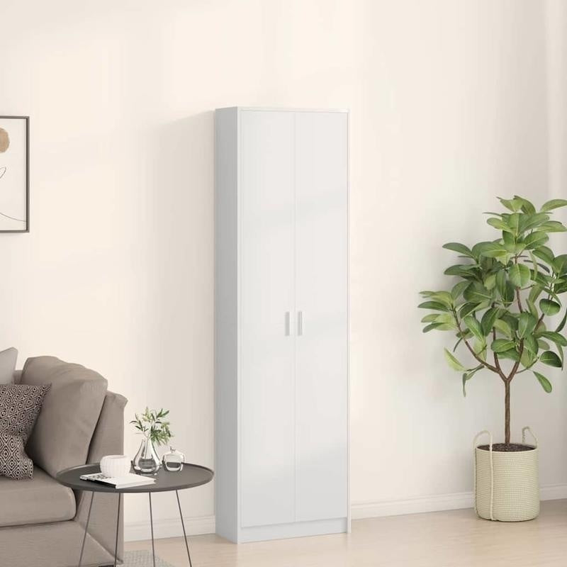 Moderne Witte Kledingkast – Opbergkast – Garderobekast – Kleerkast – Dressoirkast – 3,2+ Kubieke Voet – Duurzaam MDF Hout – Eenvoudige Montage