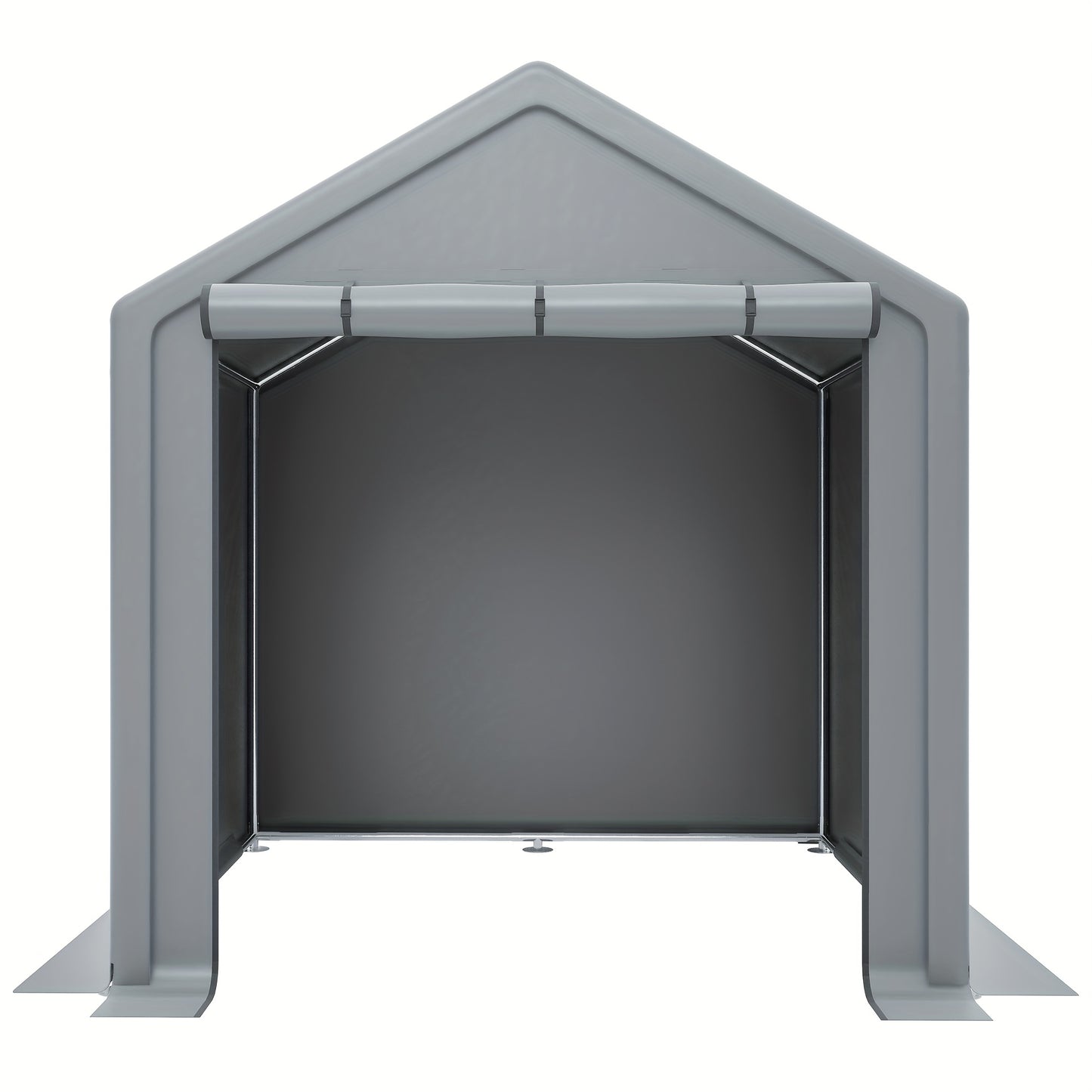 Tool shed 190x170x200cm, bicycle garage, tool shed, garage tent, garden house storage tent bicycle shed tool tent storage garage, dark gray