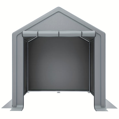 Tool shed 190x170x200cm, bicycle garage, tool shed, garage tent, garden house storage tent bicycle shed tool tent storage garage, dark gray