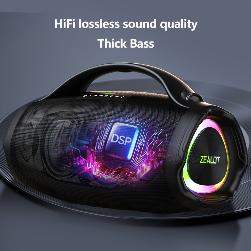 Draagbare Bluetooth Speaker – Draadloze Speaker – Outdoor Speaker – Wireless Speaker – Party Speaker – 160W Krachtig Geluid – 60 Uur Batterijduur – IPX5 Waterbestendig – Snelladen – Zwarte Met Rode Accenten