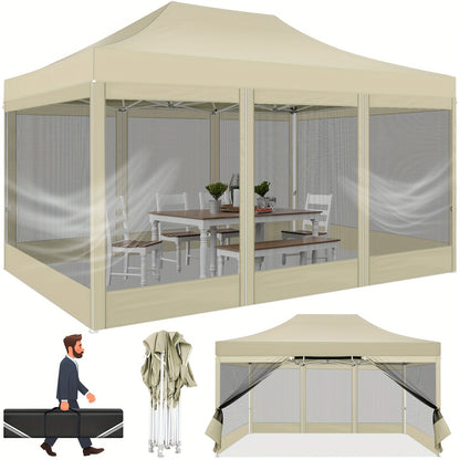 Pop-Up Tent – Vouwtent – Partytent – Paviljoen – Schaduwdoek – 3x4,5 Meter – Carbonstalen Frame – Waterafstotend Oxford Polyester