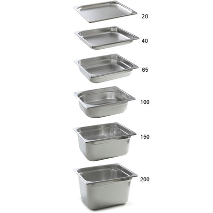 GN 2/1 Stainless Steel Container Profi Line, Height 200 mm - Hendi 801109