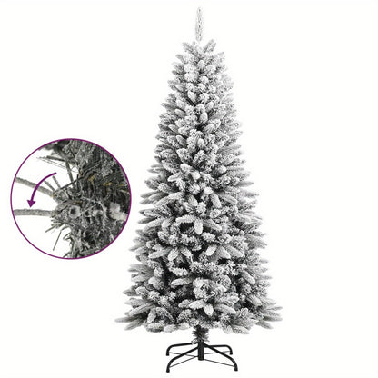 Kunstkerstboom – Nepsneeuw Boom – Kerstversiering – Dennenboom – Flocked Christmas Tree – 150 cm Hoog – PVC & PE Materialen