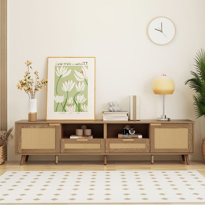 TV Meubel – Tv Kast – Tv Dressoir – Tv Meubels – Tv Meubel Open Vak – Geschikt Voor 127-165,1 cm Tv – Stevige Constructie & Eenvoudige Montage