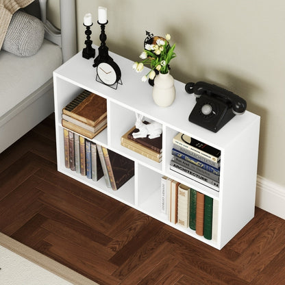 Boekenkast – Opbergkast – Rek – Stelling – Dressoir – Wit – Multifunctioneel & Ruimtebesparend – Stevig Spaanplaat Met Valbeveiliging