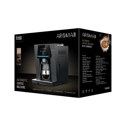 Espressomachine – Koffiemachine – Pistonmachine – Volautomatisch – Espressoapparaat – 19 Bar Druk – Ingebouwde Koffiemolen