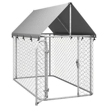 Hondenren – Puppyren – Hondenkennel – Hondenbench – Buitenren – Stevig Metalen Gaas – Weerbestendig Dak – 200x100x150 cm
