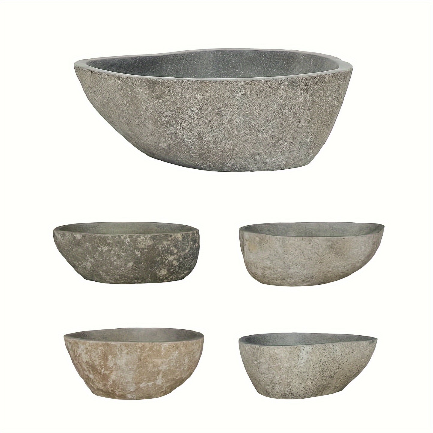 Waskom – Wasbak – Fontein – Wastafel – Opzetwastafel – Natuursteen Riviersteen – Uniek Handgemaakt Design – Afmetingen 37-46x29-36x15 cm