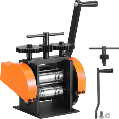 Rolmolen – Rolmachine – Metaalpers – Sieradenpers – Metalen Vormer – 3-in-1 Multifunctioneel – Instelbare Persdikte 0-6 mm