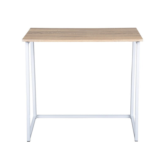 Reparatietafeltje – Opklapbaar Werktafel – Onderhoudstafel – Fietstafel – Buitenwerktafel – Houtkleur – Robuust Metalen Frame – Compact 80x40x74 cm