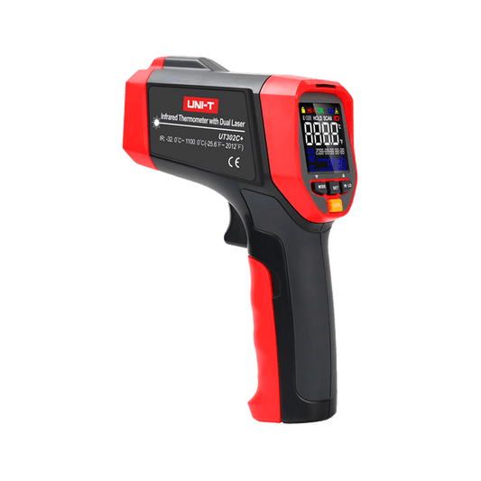 Temperatuurmeter – Thermometer – Temperatuur Sensor – Infrarood Thermometer – Contactloze Temperatuurmeter – Brede Meetrange – Verstelbare Emissiviteit