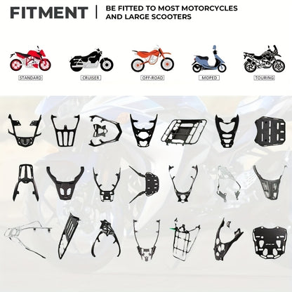 Motorfiets Topkoffer – Achterkoffer – Bagagedrager Koffer – Helmkoffer – Toolbox – 65L Inhoud – Waterdicht Aluminium